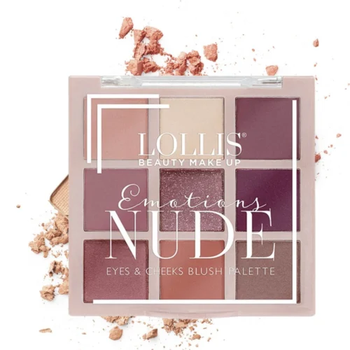 Lollis Emotion Nude Eyes & Cheeks Blush Palette